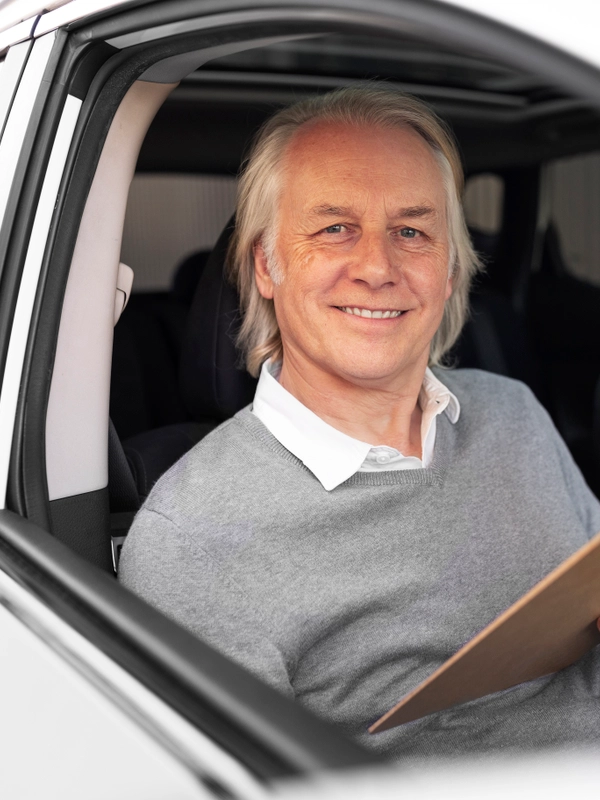 Person preparing get driver license