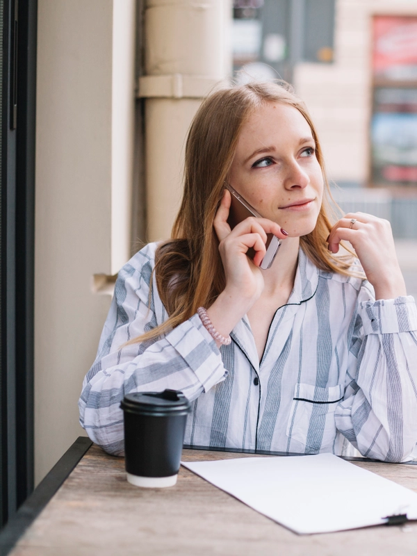 Businesswoman talking
