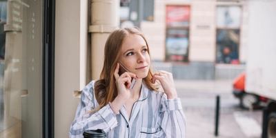 Businesswoman talking